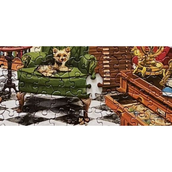 White Mountain Rare Book Store 1000 Pieces Jigsaw Puzzle 2020 Miss 1 pc #1526A - Picture 7 of 8